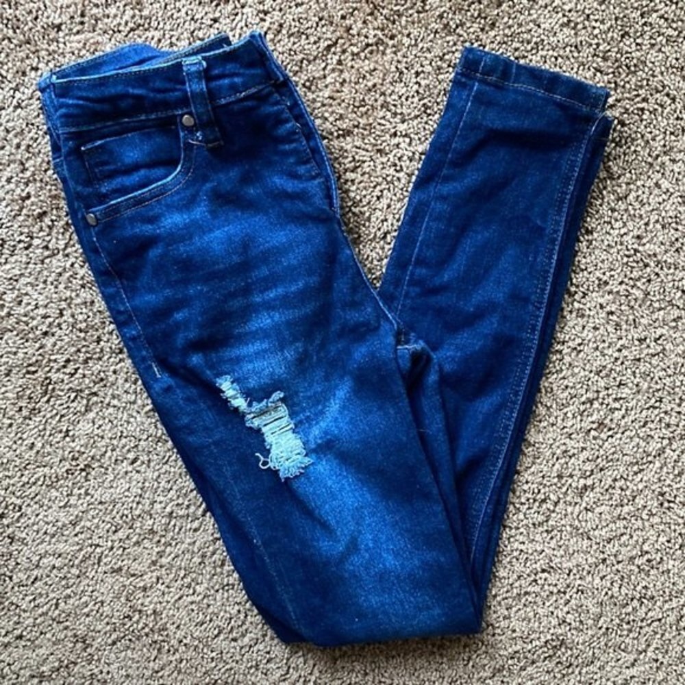 BP. Exposed Button High Waist Skinny Jeans (25)